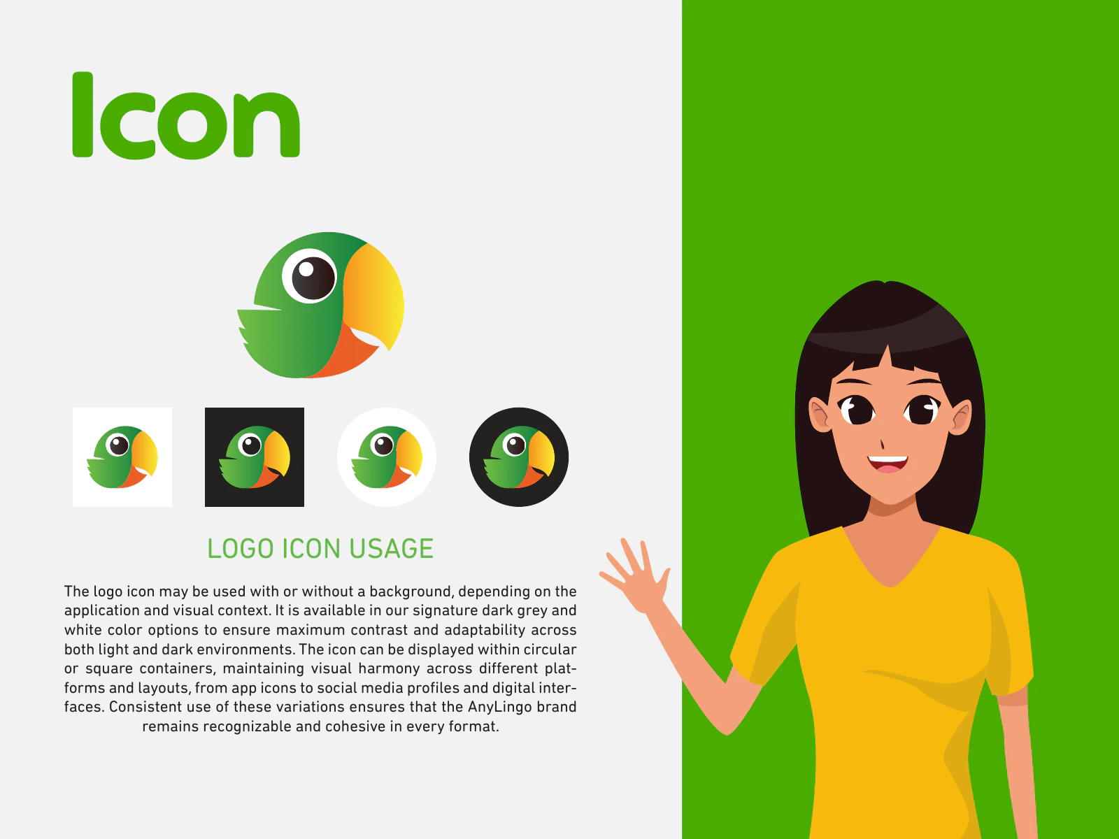 Anylingo Brand project screen 7