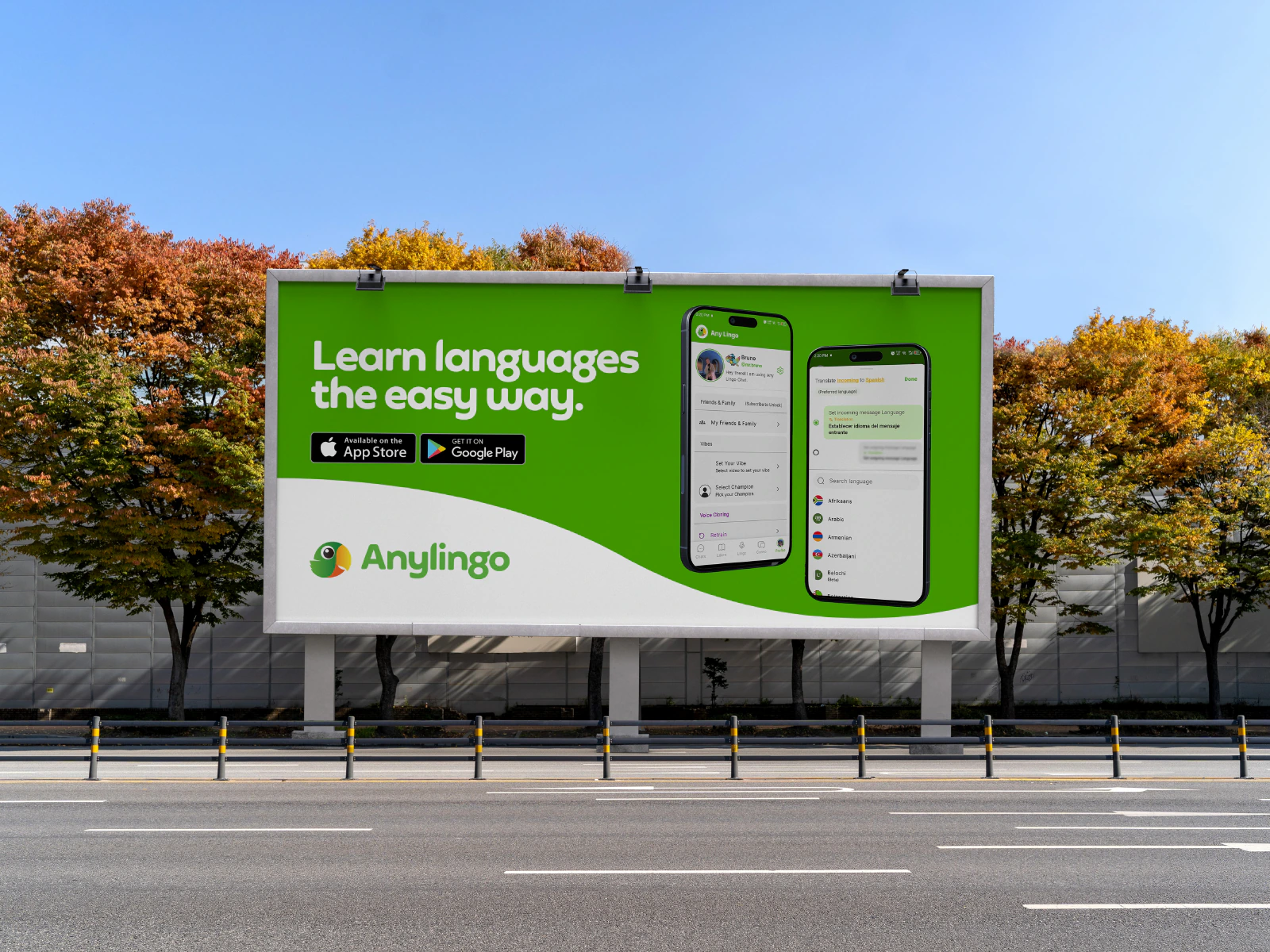 Anylingo Brand project screen 14