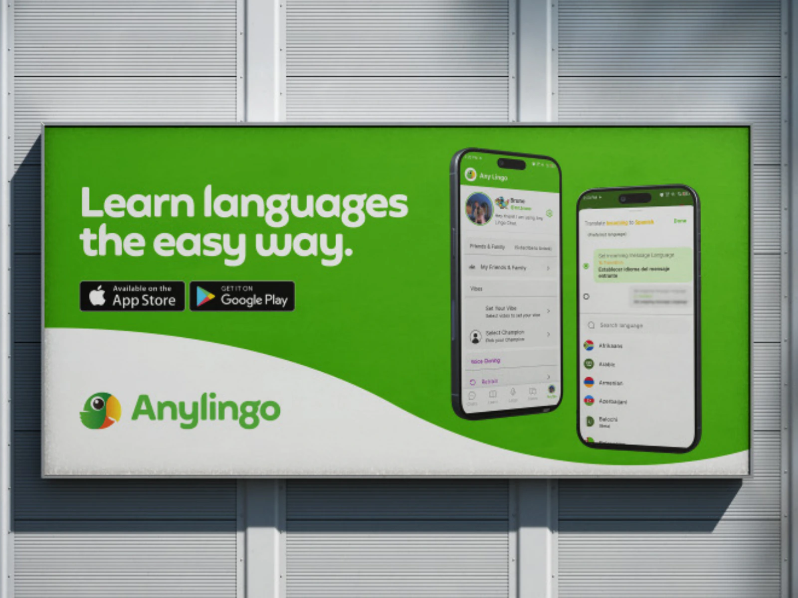 Anylingo Brand project screen 16
