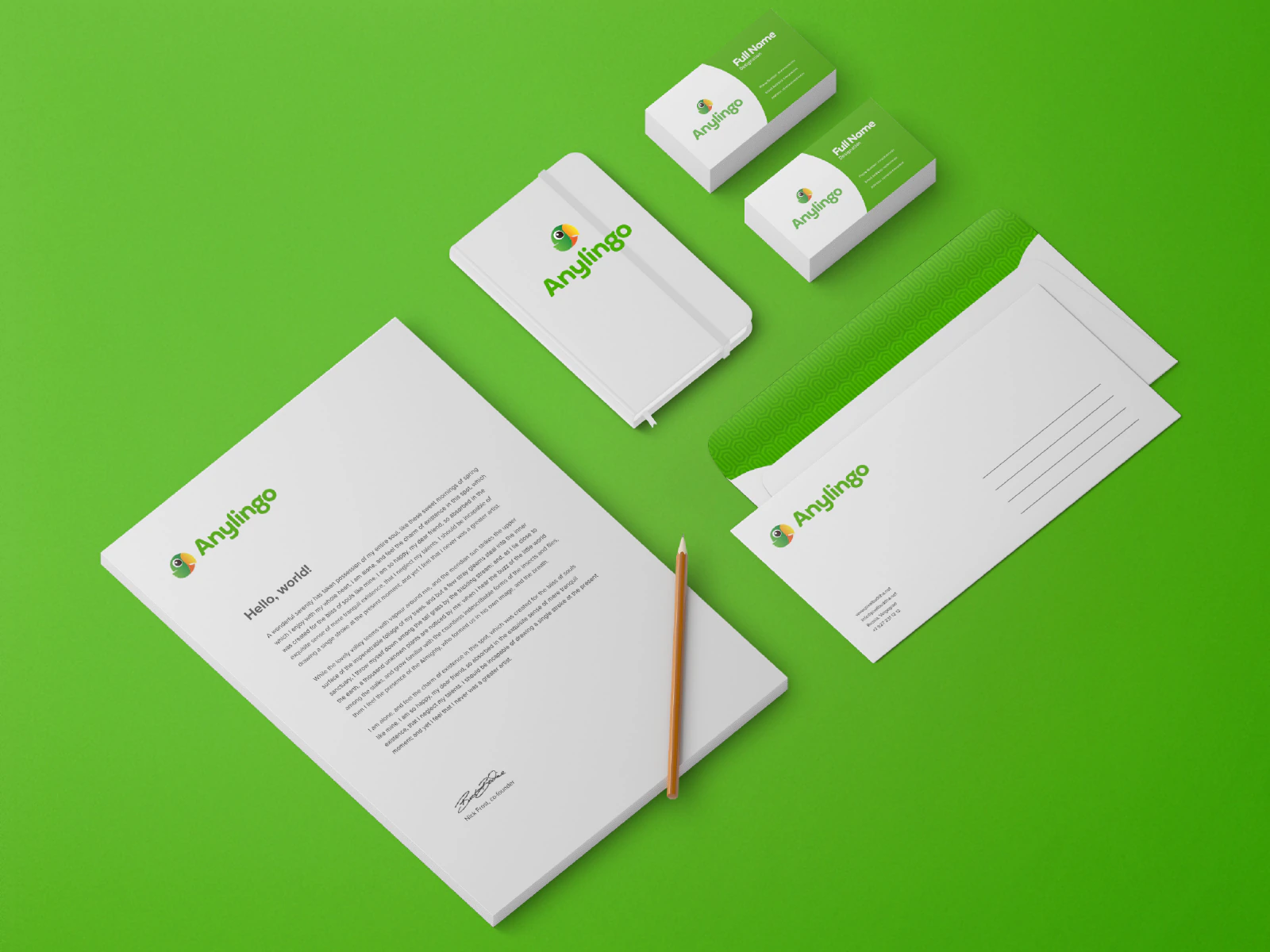 Anylingo Brand project screen 19