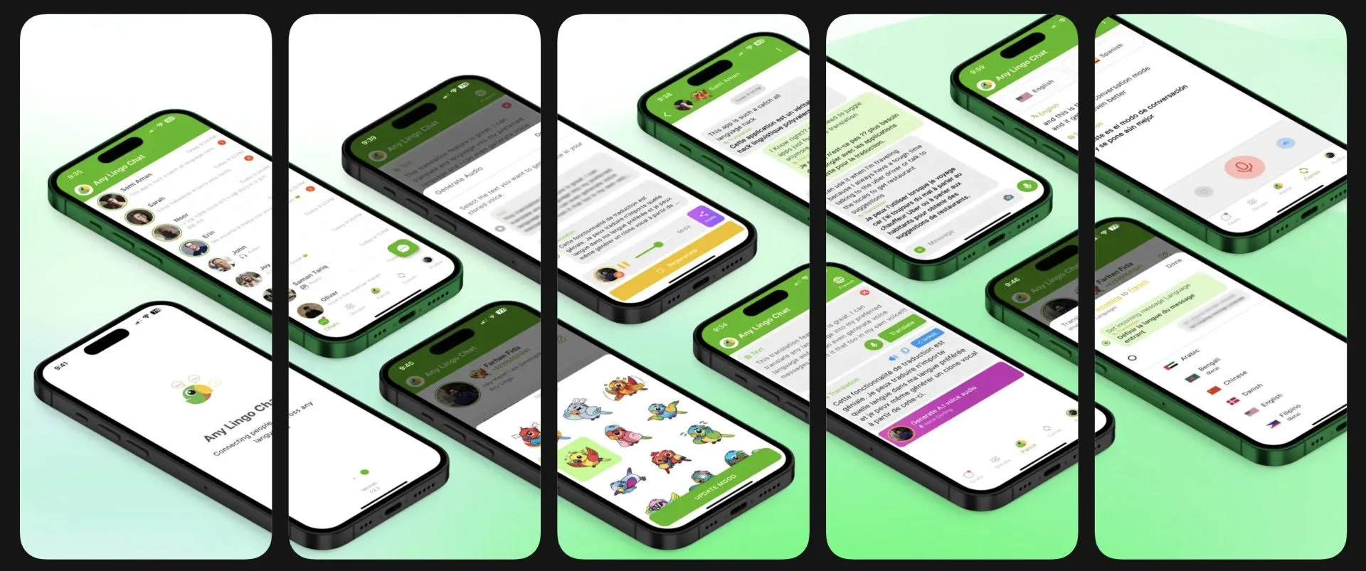 Anylingo: Mobile App project view 3