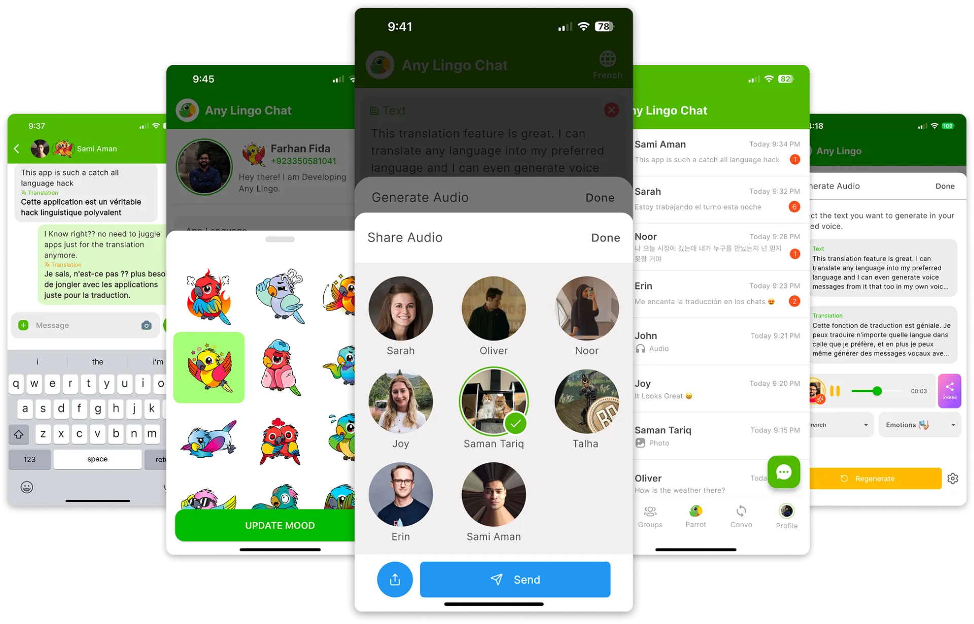 Anylingo: Mobile App project view 2