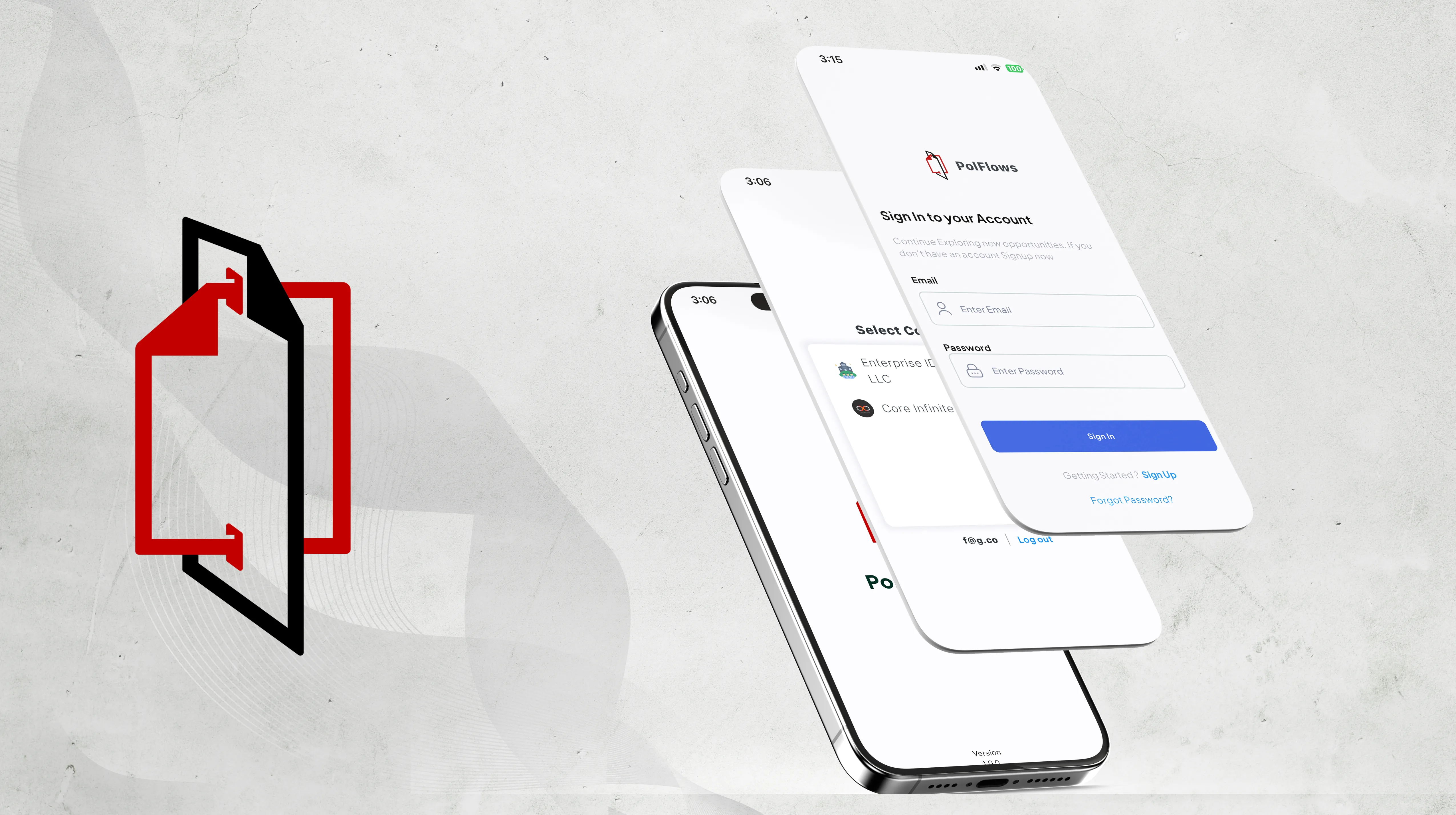 PolFlows mobile and web application presentation