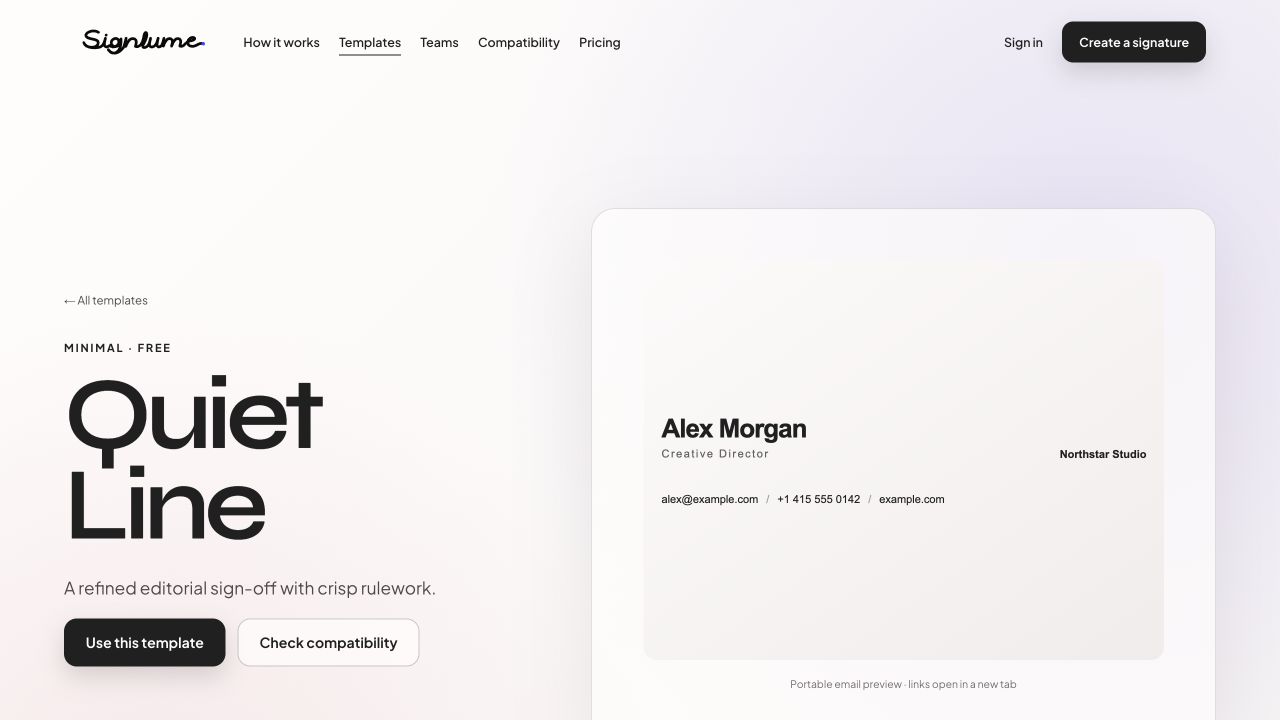 Signlume: Email Signature Platform project screen 4