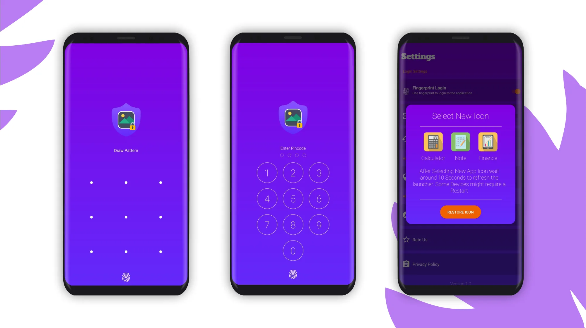 Vault private gallery lock mobile application presentation